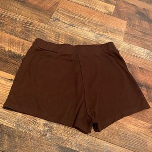 Size M brown shein shorts